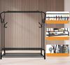 Wardrobe, Hanger, Standing Rack, Double Shelves, Large Shelf [D-Sz1]