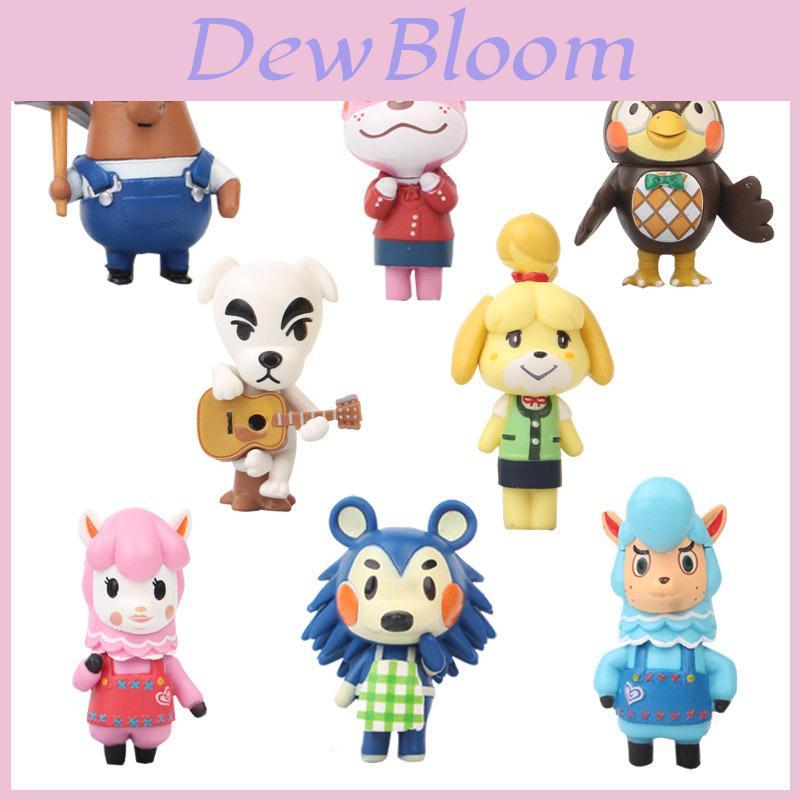 Очаровательный набор фигурок Animal Crossing 8 шт. для украшения торта и сада