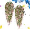 Искусственные цветы для патио, 2 шт., уличные ампельные искусственные каскадные цветы для дома, квартиры, фермерского дома, сада, патио