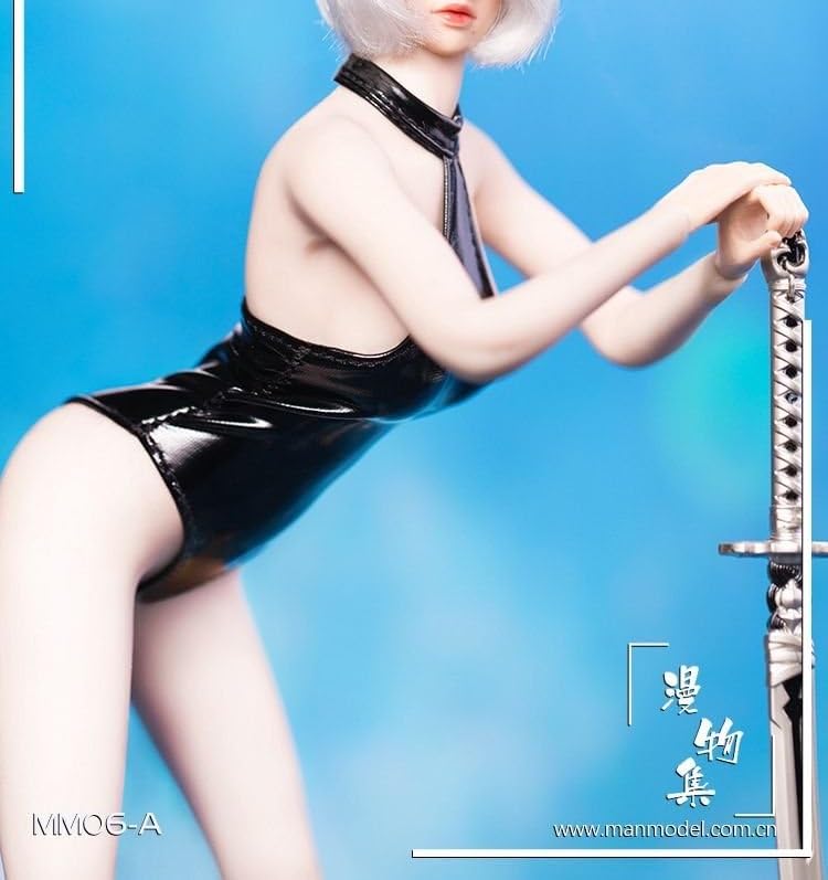 Фигурка Сексуальная Красавица Черный Кожаный Стиль Сексуальный Купальник Обувь и оружие не [TOYBARJAPAN] 1/6 Аксессуары/Человек Модель MM06-A (Тело, голова, в комплекте)