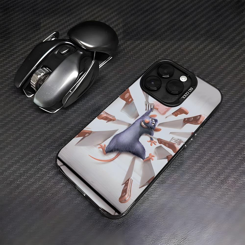 R-Remy R-Ratatouille Чехол для телефона Для IPhone17 Air 16 15 14 Plus 13 12 11 Pro 7 8 XS Max XR Серебристый Черный Бамперный чехол