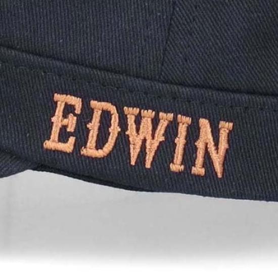 EDWIN Cotton Twill Work Cap, Basic Simple Design, Navy, Men's Casual Hat, Japanese Brand