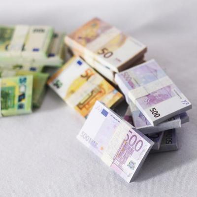 200 листов 1/12 Кукольный домик Миниатюрные Евро Бумажные деньги Модель Игрушки Аксессуары