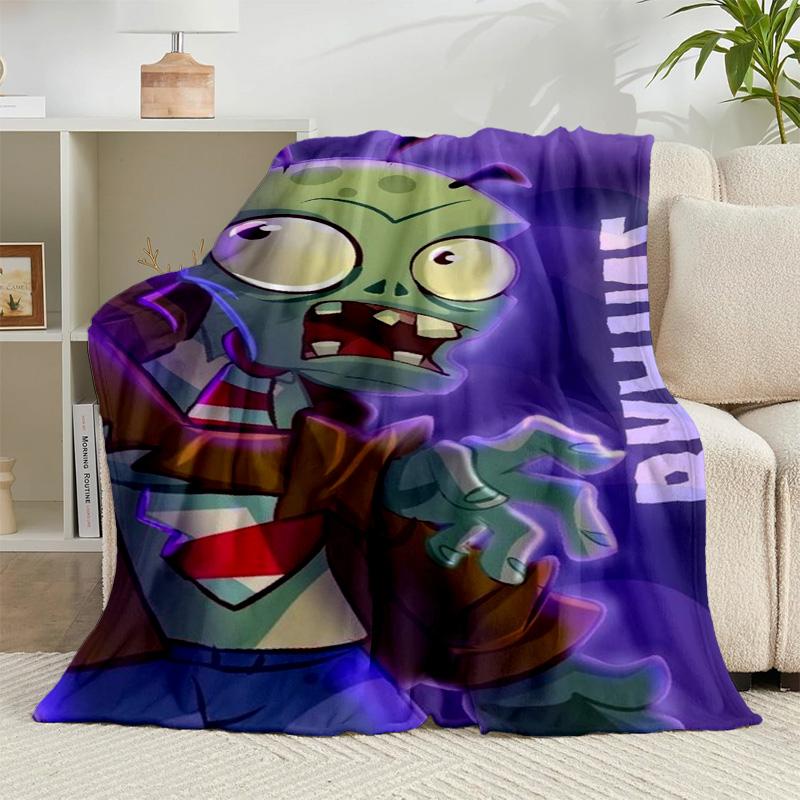 1PC Zombie Party Flannel Blanket Gift, Suitable for Both Men And Women, Soft Ideal for Beds And Sofa, Birthday Or Christmas Gift