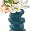 Flower Vase High Durability Smooth Edge Shatterproof Modern Table Spiral-Shaped Flower Vase Centerpieces Decoration