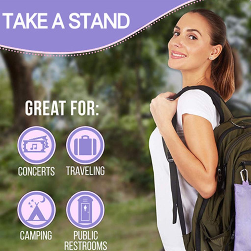 Женский писсуар Портативный женский мочеиспускательный аппарат с подставкой для мочеиспускания Женский силиконовый писсуар для