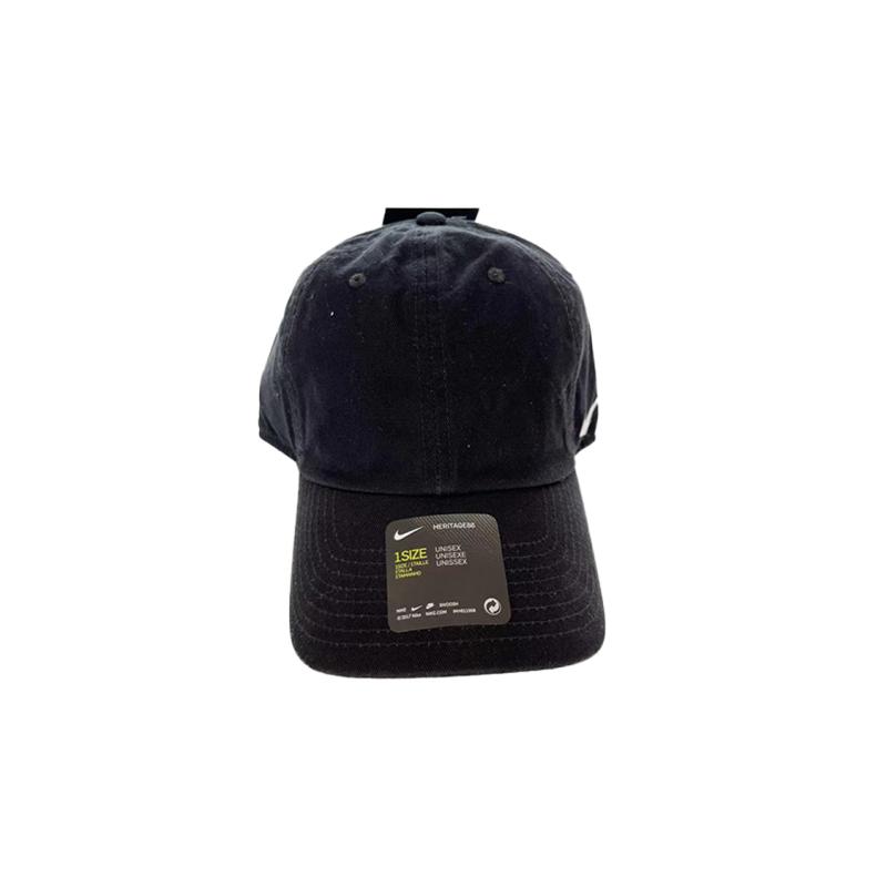 Nike Хлопковые бейсболки унисекс черные повседневные CZ6408-010