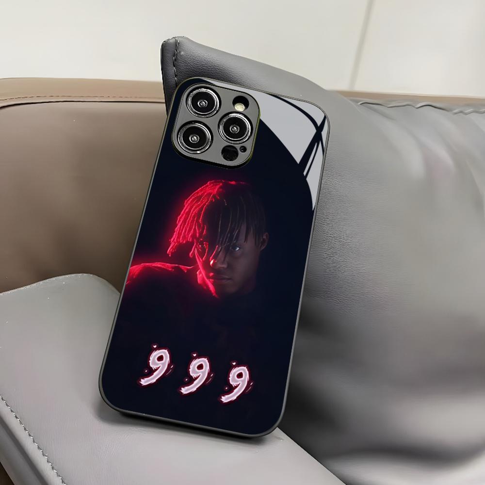 Чехол для телефона Singer J-Juice W-WRLD для Iphone 17 Air 16 15 14 12 11 13 Pro Max Mini X Xr Xs Puls Черная стеклянная крышка
