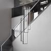 Modern LED Stair Long Chandelier Geometry Villa Duplex Pendant Lamps Luster Luxury Loft Living Room Hanging Light Fixture