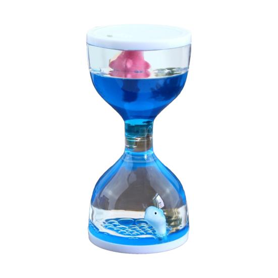 Изысканная игрушка-таймер, герметичная, радостная движущаяся модель песочных часов с капельками масла для рабочего стола