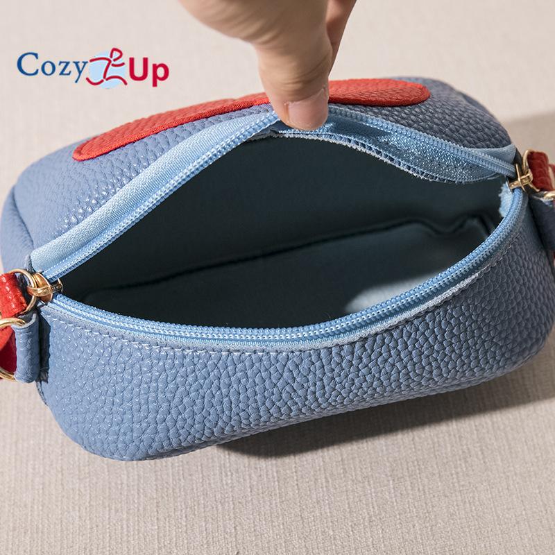 Cozy Up Color Contrast Heart-shaped Camera Phone Bag for Women's Long Casual Diagonal Cross Bag