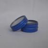 100pcs 10ml Blue Aluminum Jar 10g Metal Aluminum Tin Container Clear Window Blue Cosmetic Containers Nail Storage Jar