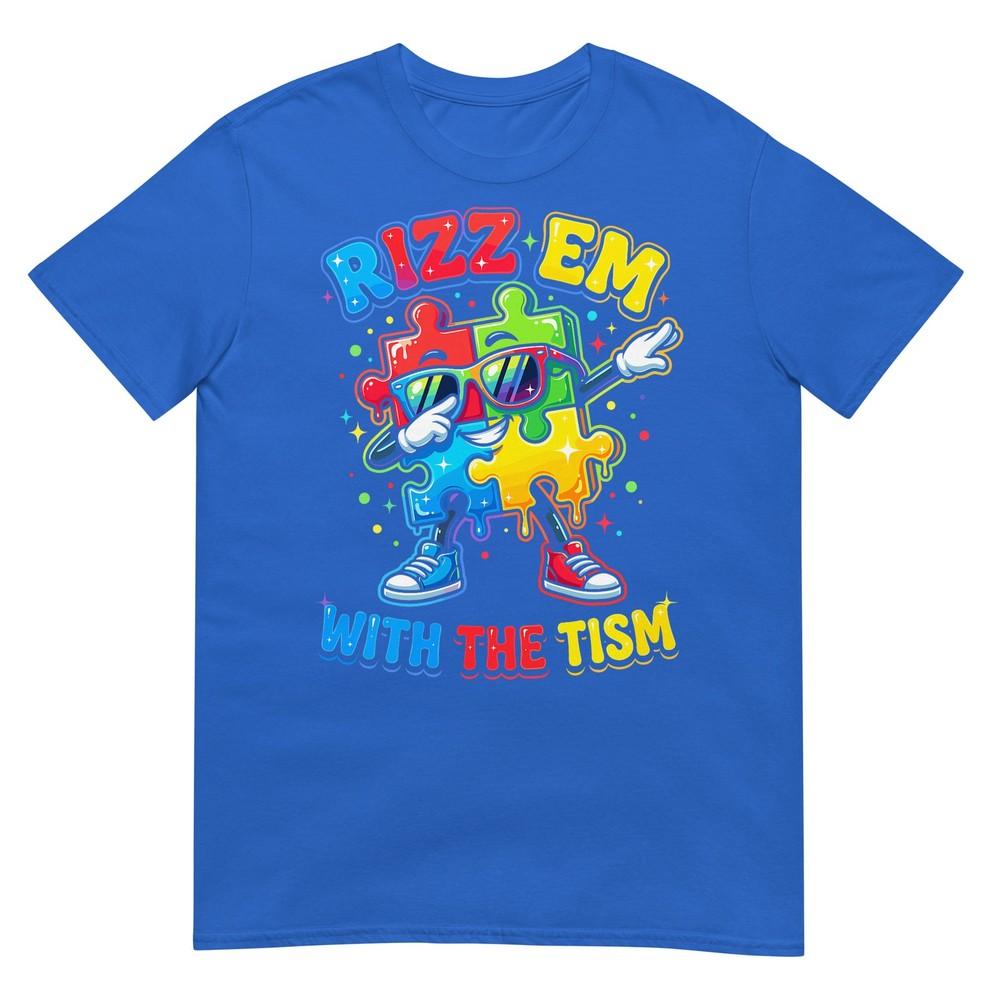 Rizz Em With The Tism Funny Autism Awareness Month Autistic TShirt