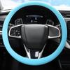 Silicone steering wheel cover elastic glove fit soft touch can choose from various colors of car interior decoration DIY parts