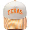 TEXAS embroidered color-blocked truck driver baseball cap, vintage European and American men's and women's casual sunshade dad hat