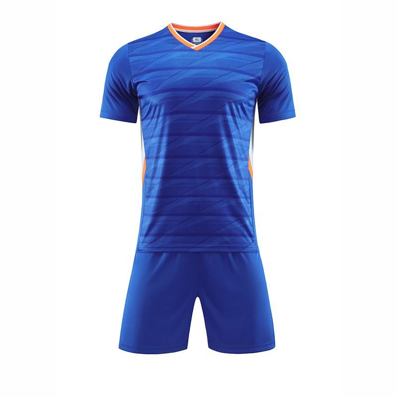 Kids Adult Striped Soccer Jersey Set School Sports Games Training