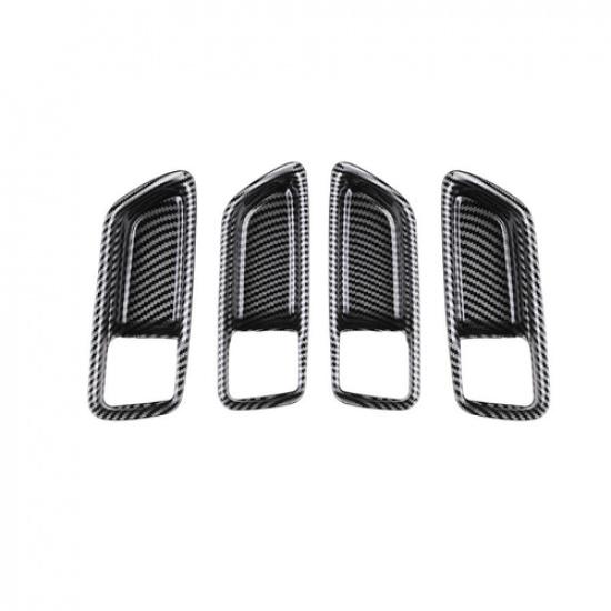 For Toyota Corolla -2026 Carbon Fiber Inner Car Door Handle Bowl Cover Trim