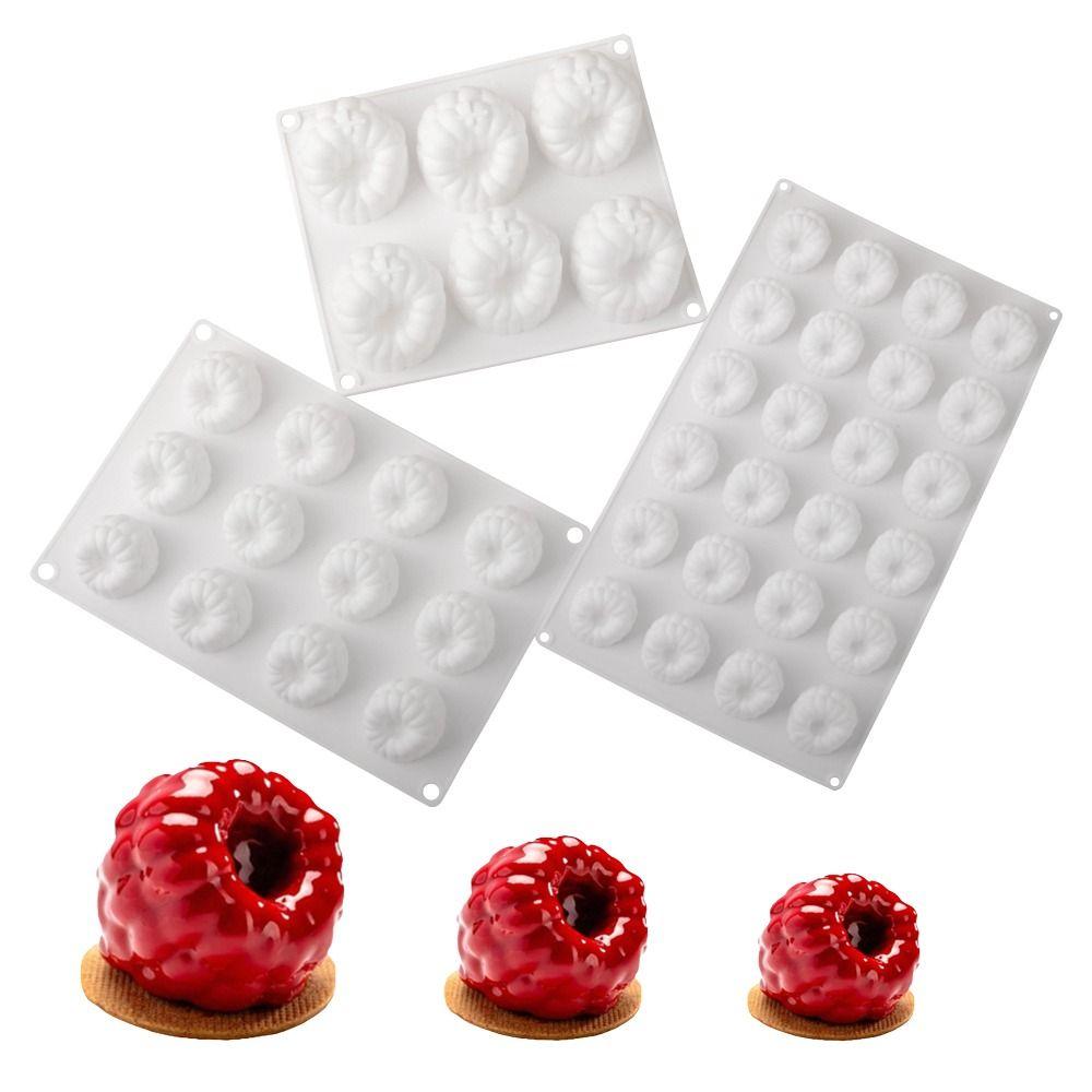 1/6/12/24-Cell Mousse Cake Mold Heat-Resistant French Pastry Baking Mold  Kitchen Use