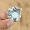Круглое кольцо с натуральным ларимаром и мультикамнями в виде цветка, для горловой чакры, ювелирное изделие из серебра 925 пробы