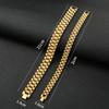 European and American Trendy Light Luxury Style High-quality Fashionable 15mm Wide Watch Chain Titanium Steel Bracelet