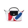 New ROBERT INDIANA Collaboration Fabric Dumpling Bag Handbag Mini Women's White 34175BBA007
