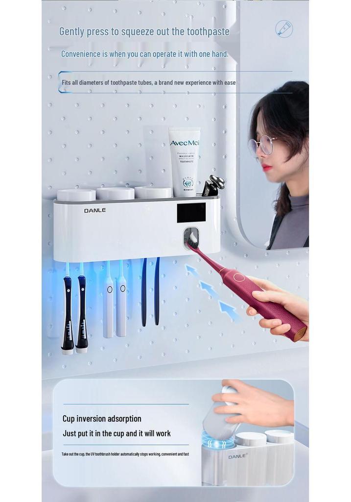 Philips УФ-стерилизатор для зубных щеток Smart без вилки и настенный электрический держатель