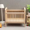 1/12 Scale Miniature Wooden Blank Micro Scene Bed Unpainted Ornament - DIY Miniature Photography Props Decoration - Seasonal Decor - Perfect Gift