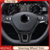 Накладка на панель рулевого колеса автомобиля для Volkswagen VW Golf 7 Tiguan MK2 Polo T-Cross T-Roc Touran Jetta 2017-2022 