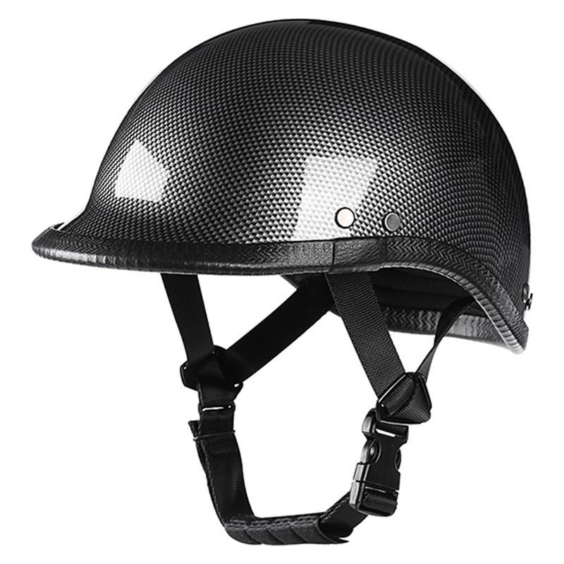 Retro Half Face Motorcycle Helmet Men Women Lightweight Winter Scooter Ebike