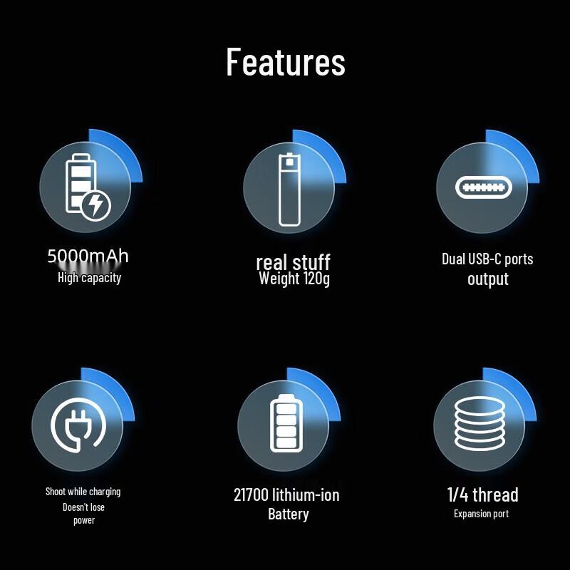Удлиненная ручка-аккумулятор LKTOP для DJI Pocket 3