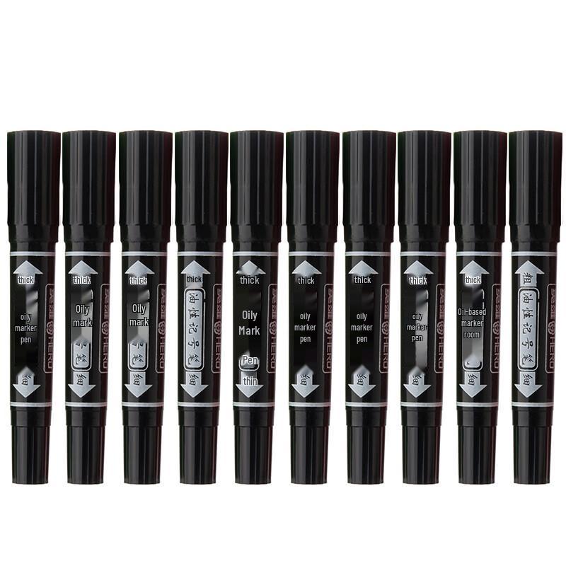 Deli 880 Double-Ended Oil-Based Marker Pen