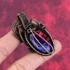 Tree of life faceted ammolite pendant copper wire wrapped pendant gemstone pendant copper wire wrap jewelry gifts for mom handmade pendant