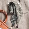 Coffee Horse 71 Premium Cotton and Linen Small Square Scarf Women's Retro Velvet Neck Small Silk Scarf Thin Scarf