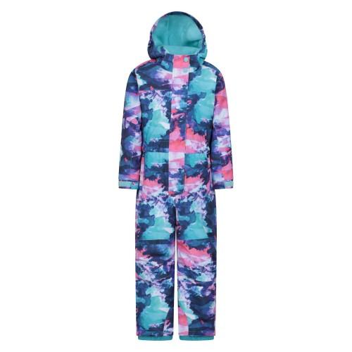 Mountain Warehouse Childrens/Kids Cloud Print Waterproof All In One Snowsuit