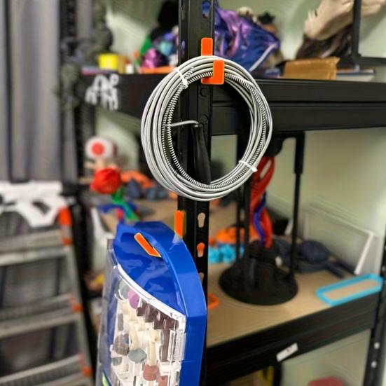 5 шт. Крючок для гаражной полки, прочный, для полок, хозяйственный, органайзер для мастерской для одежды, шляп, садовых инструментов, бензопил, шнуров, инструментов, оборудования