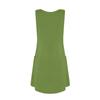 Womens Summer Dresses Plain Loose V Neck Sleeveless Sundresses Swimsuit Coverup with Pockets