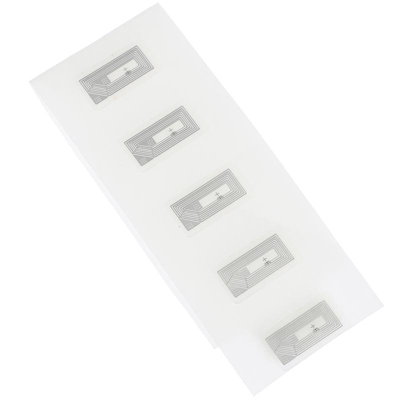 100PCS RFID Sticker Ntag213 NFC Chip 2x1CM Wet Inlay 1356MHz Tag Slim Design for Logistic Management