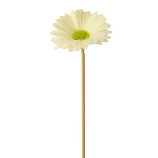 Красивый искусственный цветок герберы, реалистичное яркое цветное украшение