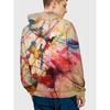 3D Printed Men's Hoodie with Colorful Graffiti Patterns, Trendy Sportswear Autumn Winter Pullovers Long Sleeves