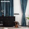 1 шт. NAPEARL 80% затемняющая роскошная бархатная ткань с горячим тиснением шторы для спальни гостиной домашнего декора