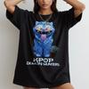 Kpop Demon Hunters Tshirt Derpy Shirt Huntrix Funny K-pop Fan Tee Shirt T-shirt Clothing Short Sleeve Men Women All-season
