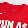 Nike Коллаборация НБА Футболка Dri-Fit Houston Rockets Круглый вырез Удобная Надпись Короткий рукав Детские топы Красный 3Z2B7BAYZ-RCK