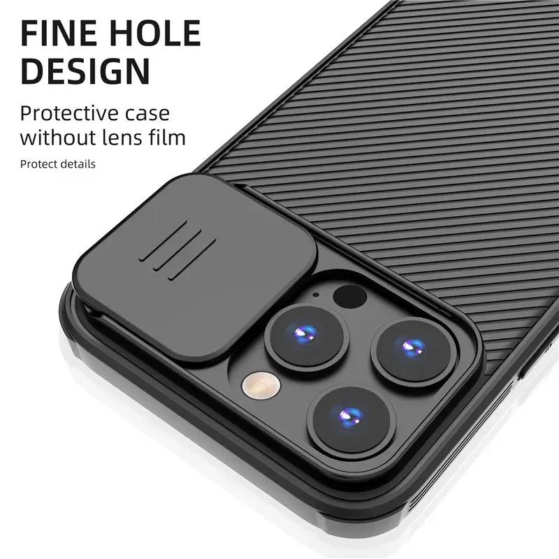 Магнитный чехол с защитой объектива камеры для iPhone 15 13 12 14 Pro Max Plus, для беспроводной зарядки Magsafe, мягкая силиконовая крышка