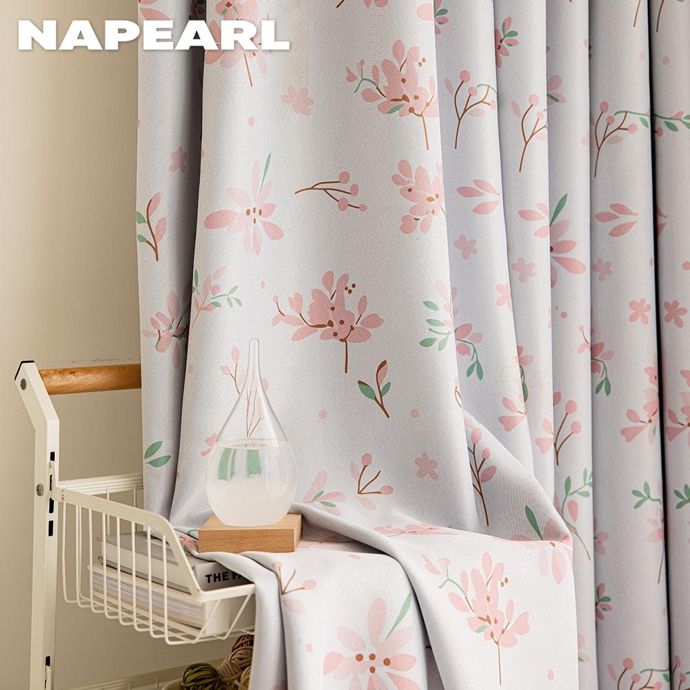 1 шт. NAPEARL 70-80% занавески с рисунком вишни и принтом для спальни, гостиной, домашнего декора