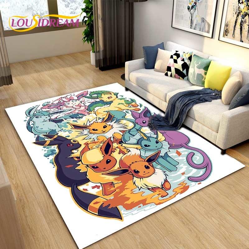 Japanese Anime Cartoon Cute Area Rug,Carpet Rug for Living Room Children's Bedroom Sofa Decoration,Kids Play Non-Slip Floor Mat