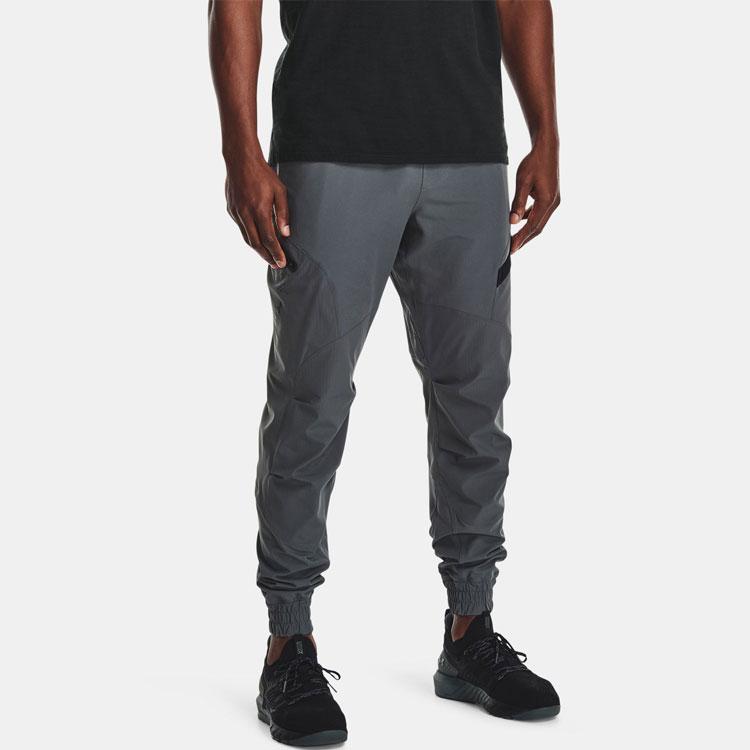 Under Armour Project Rock Неудержимые тканые брюки мужские Серые 1357202-012