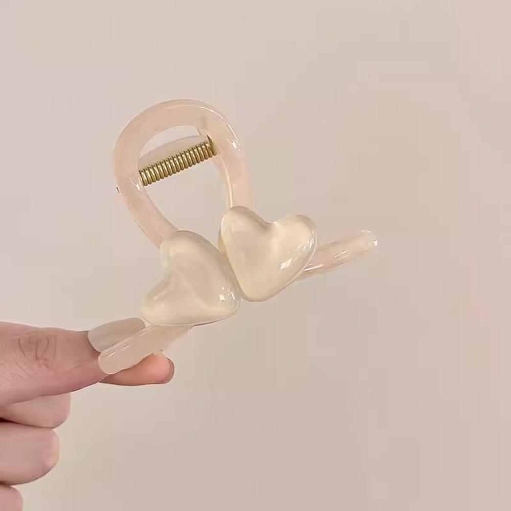 Headwear Heart Shark Clip Korean Style Resin Shark Clip Hair Accessories Love Hair Claw  Festival