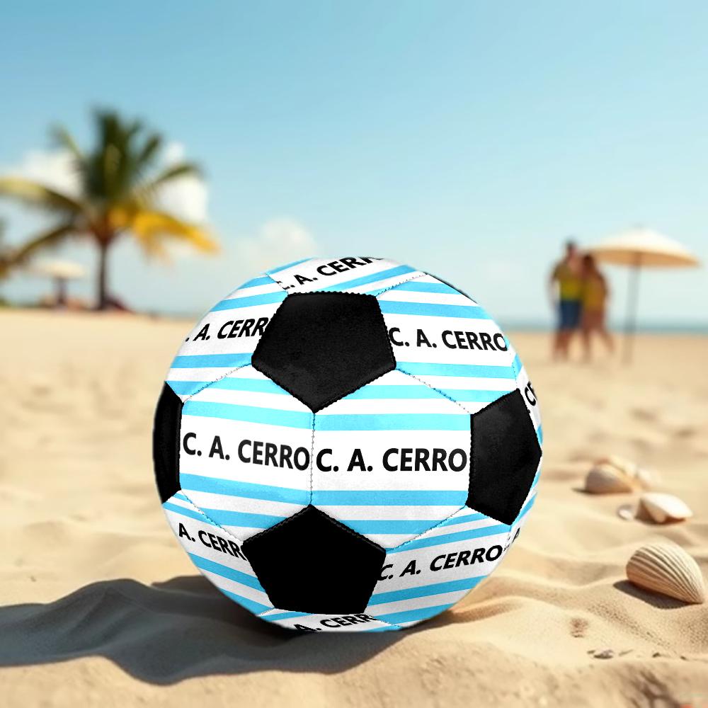 SIZE 5 Cerro Porteño Soccer Ball Colorful All Ages Machine Stitched PVC Competition Ready Durable High-Bounce