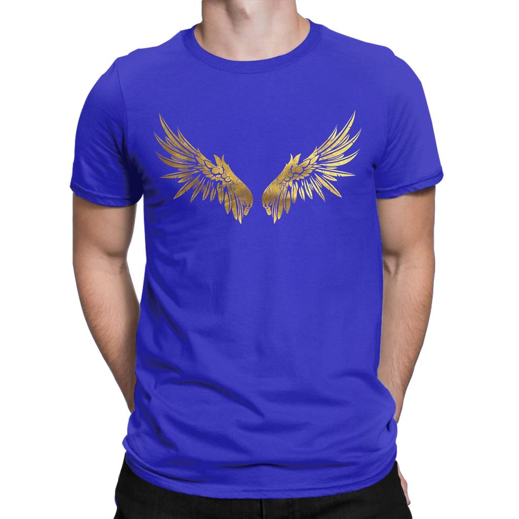 Gold Angel Wings Graphic 100 Cotton Tshirt Wings Of Dream Tops Tees For Unisex