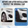 Pack-6 Car Spoiler Canards Kit, Universal Auto Front Bumper Lip Splitter, Body Anti-Collision Diffuser, Exterior Soft Rubber Decorative Stickers